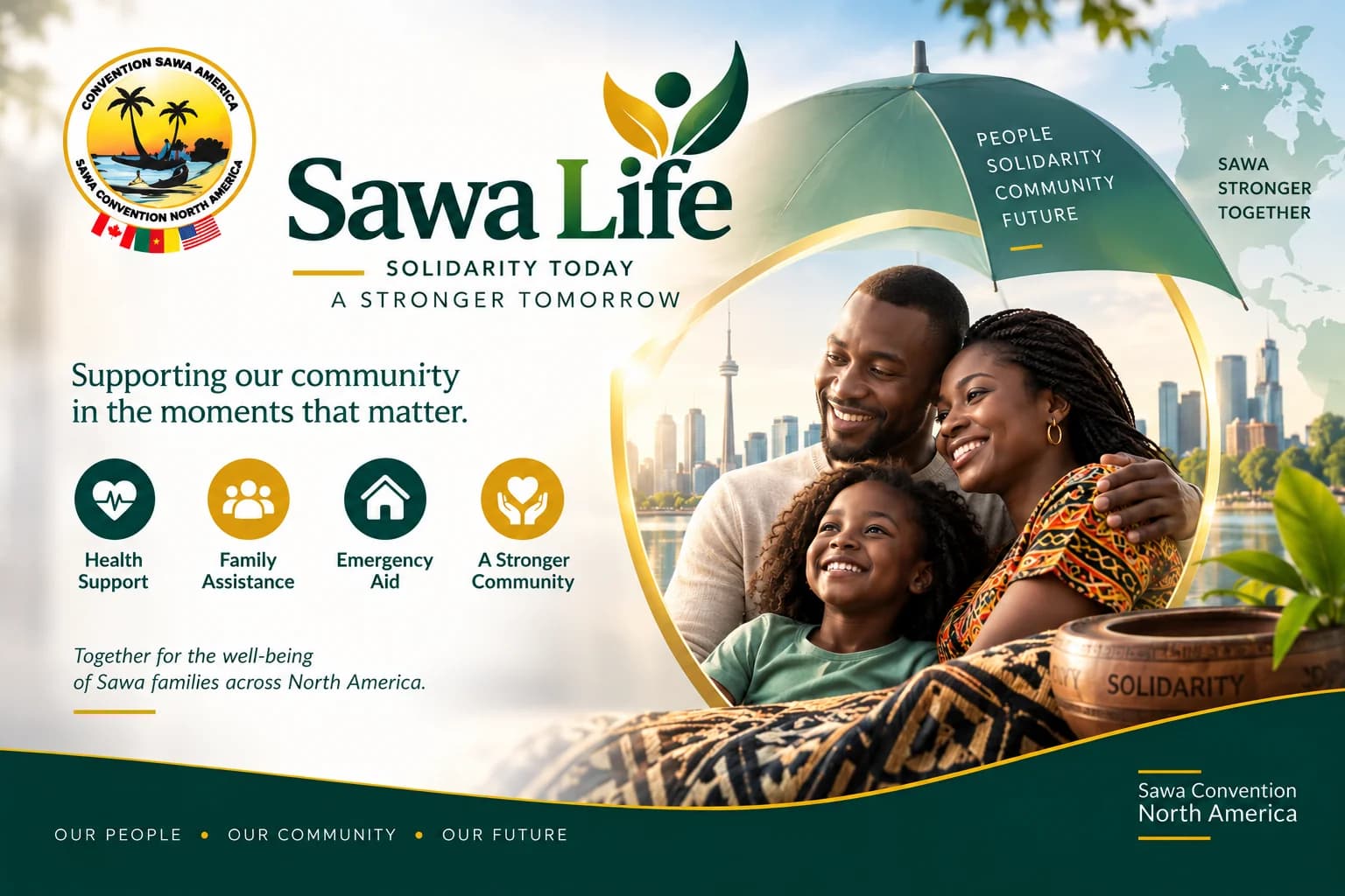 Promotional visual for the Sawa Life initiative